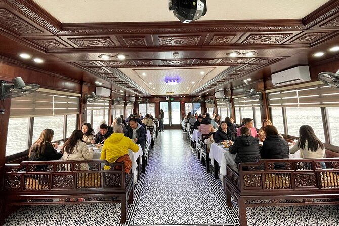 1 Day Halong Cruise Tour with Transfer and early return to Hanoi - Lunch on the Bay: Fresh Seafood and Vegetarian Options