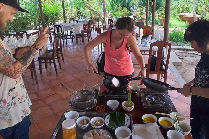 1-Day Mekong Delta Tour: Less-Touristy Cai Be & Vinh Long(Max 10) - Cooking class and lunch: making Mekong flavors (not just watching them)