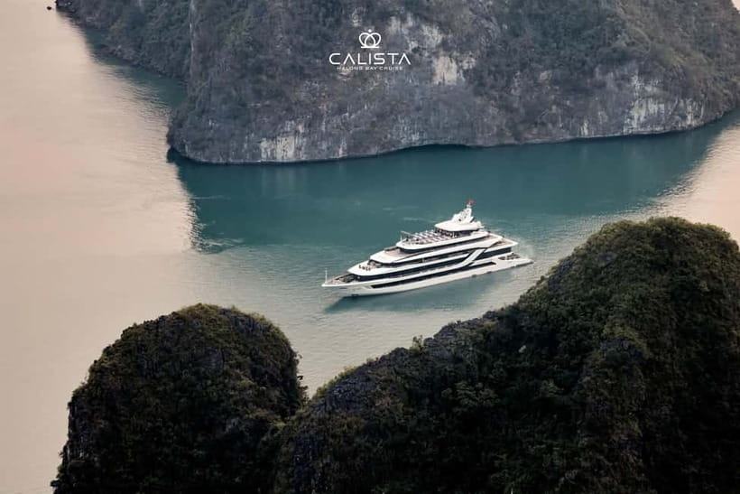 2D1N Halong Bay 6-Star Cruise: Fine Dining, Cave & Kayaking - Day 1 (Tuan Chau → Sung Sot Cave → Titop Island → Sunset Cooking)