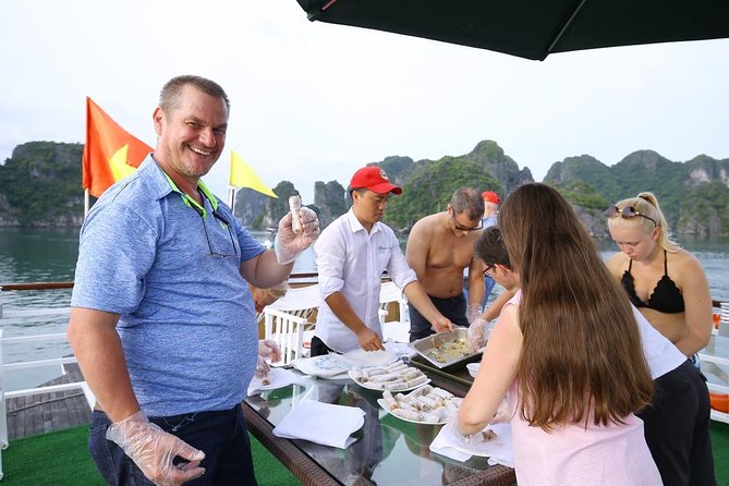 3-Day Cruise on Ha Long Bay with Kayaking, Swimming, Cooking Class,... - A 3-Day Halong Bay cruise that hits caves, kayaks, and cooking