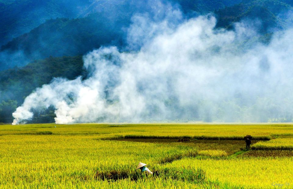 3D2N Mai Chau - Pu Luong for nature and culture lovers - Day 1 in Mai Chau: stilt-house welcome, BBQ dinner, and rice-field cycling