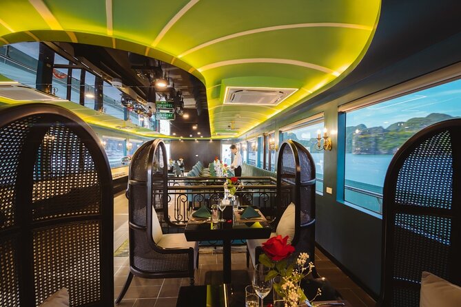 Amethyst Day Cruise The Most Luxury Day Tour Explore Halong Bay - Sunset party and jacuzzi time: where the luxury shows up