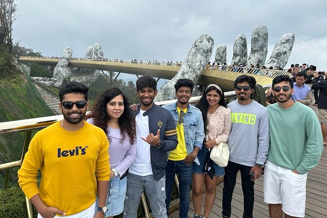 Ba Na Hills and Golden Bridge Full Day Tour Small Group - Golden Bridge at 1,400m: misty magic and what the structure means