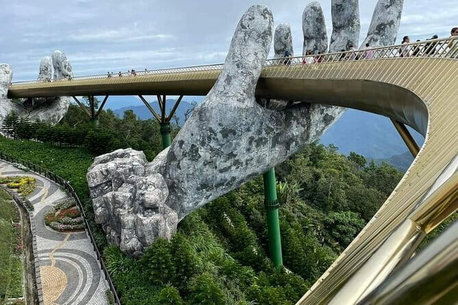 Ba Na Hills & Golden Bridge with Fantasy Park Tour-Optional Lunch - French Village, Le Jardin D’Amour, and Fantasy Park: entertainment with real strolling time