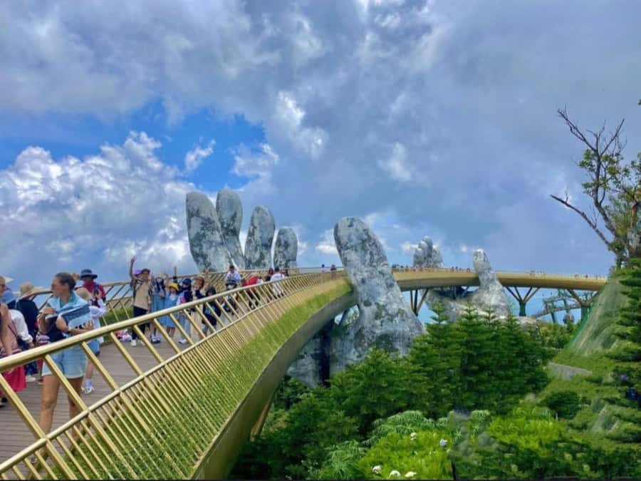 BaNa Hills & Golden Bridge Full Day Group Trip From HoiAn/DN - The cable car ride up: the best kind of waiting