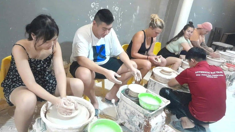 Bat trang Pottery Ceramics Class in Hanoi’s Old Quarter | VN - Choosing Your Glaze Color and Picking Your Free Item