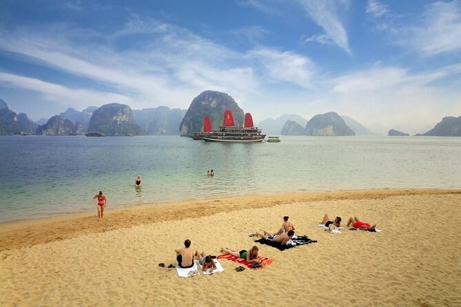 Best Halong 5 star Day Trip, inclusive,buffet,cave,kayak,transfer - Titop Island (Ti Top): beach time plus the climb for the panoramic view