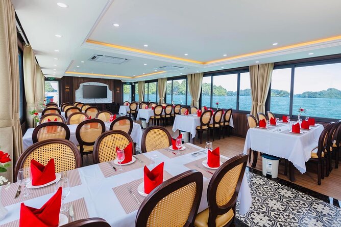 Best Halong Bay Tour One Day On Luxury Cruise 6 Hours Cruising - Swim Time, Seafood Lunch, And The Small Comforts