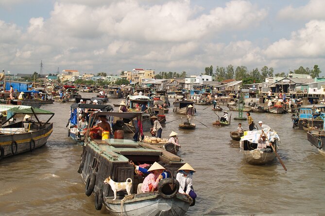 Best mekong delta bike tour - Cai Rang Floating Market and the canal cruise on day two