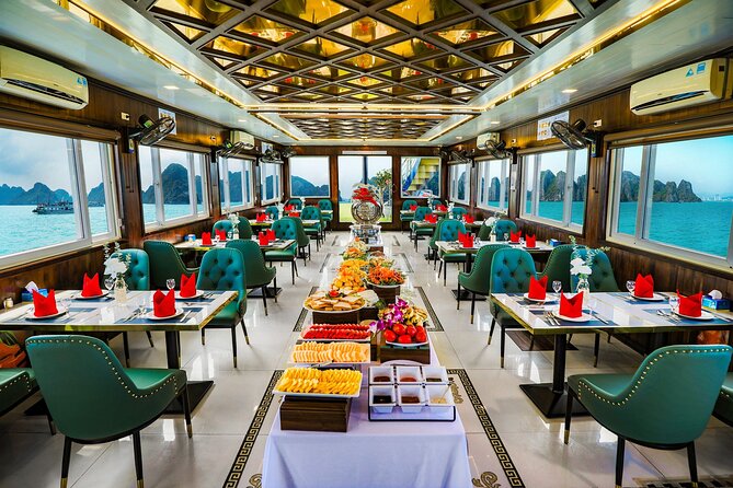 Best seller Halong Bay Day Cruise - Lunch on Board: Seafood Buffet With Ha Long Views