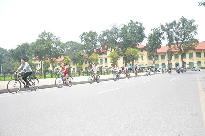 Bicycle Tours Hanoi: Half Day Hanoi City Bicycle Tours - Passing the Hanoi Flag Tower and the Opera House Area