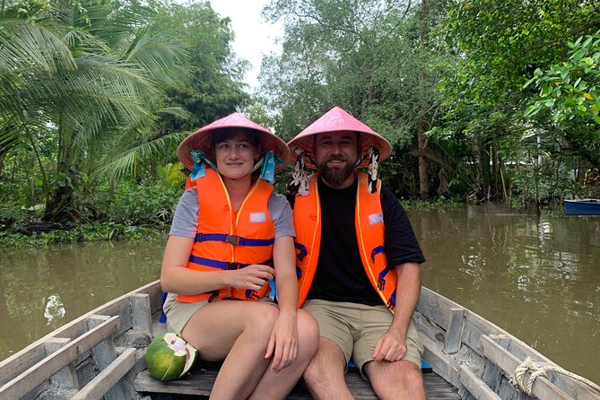 Boat tour on Mekong river see the sunset, small canal, Vegan dinner, street food - Night market street-food grazing in Ninh Kieu