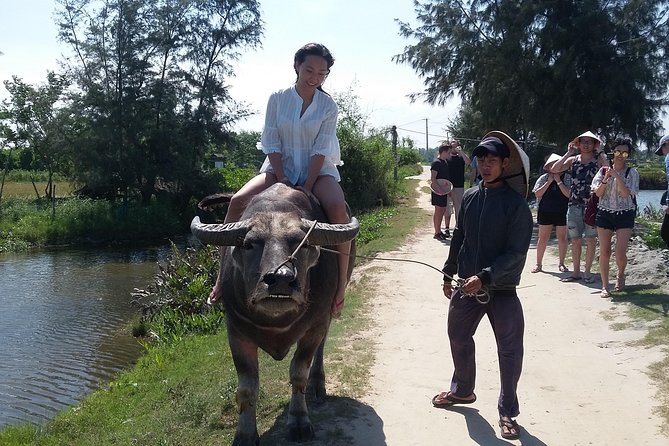 Buffalo Riding and basket boat tour from Da Nang/ Hoi An - Crab fishing and coconut-leaf souvenir crafts: small, clever extras