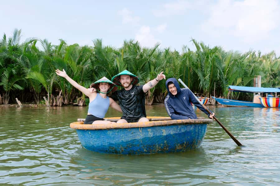 BUFFALO RIDING -BASKET BOAT & BIKE TOUR-HOI AN - Buffalo Back and Buffalo Feeding: The Moment That Sticks
