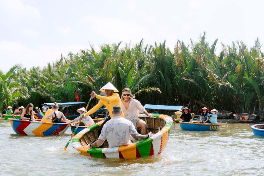 BUFFALO RIDING -BASKET BOAT & BIKE TOUR-HOI AN - Coconut Jungle and Bamboo Basket Boats: What You’re Really Signing Up For
