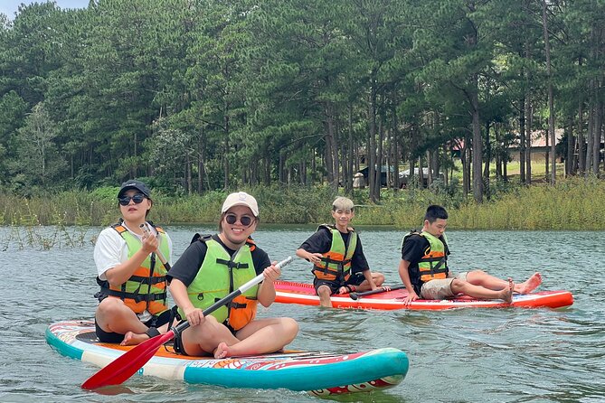Camping and Sup/Kayak at Tuyen Lam Lake - Day 2 at sunrise: SUP under mist, then breakfast and cleanup