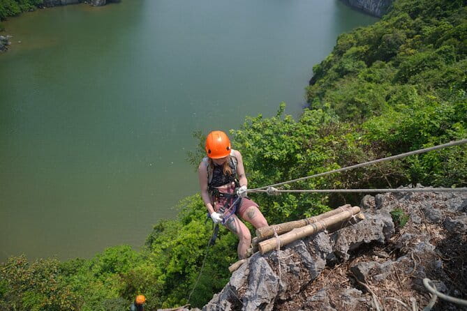 Cat Ba Abseiling Tour - Explore The Biggest Lagoon of Lan Ha Bay - Lan Ha Bay stop: 30 minutes of water views and air