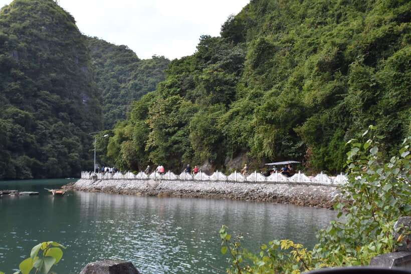 Cat Ba: Lan Ha, HaLong bay full day- biking, kayaking, lunch - When cave kayaking becomes a bamboo boat ride
