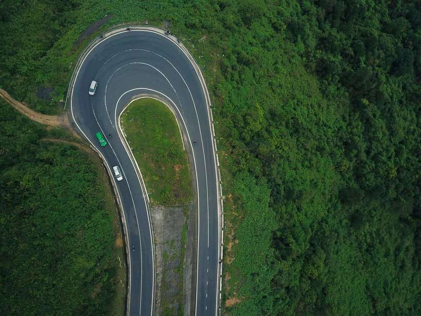 Chan May Port : to Golden Bridge/Imperial City/Hoi An Town - Route Option 1: Hai Van Pass to Golden Bridge (Ba Na Hills)