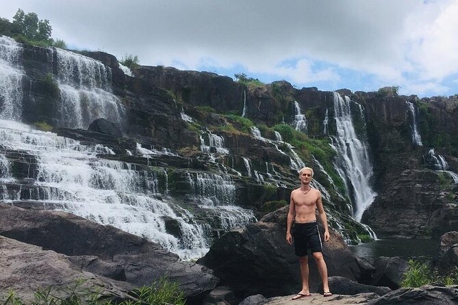 Da Lat Easy Rider Group Waterfall Motorcycle Adventure - Pongour Falls walk: photo time plus fresh air breaks