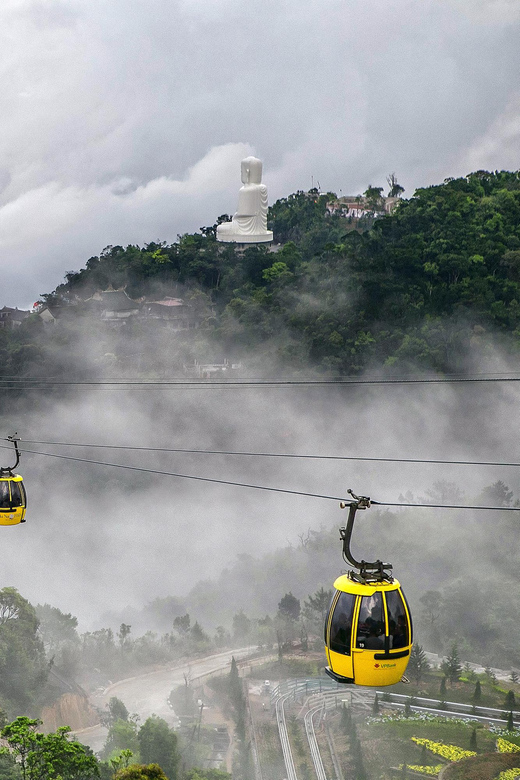 Da Nang: Ba Na Hills Cable Car and Golden Bridge Small Group - Arrival at the top: the 27m Buddha moment
