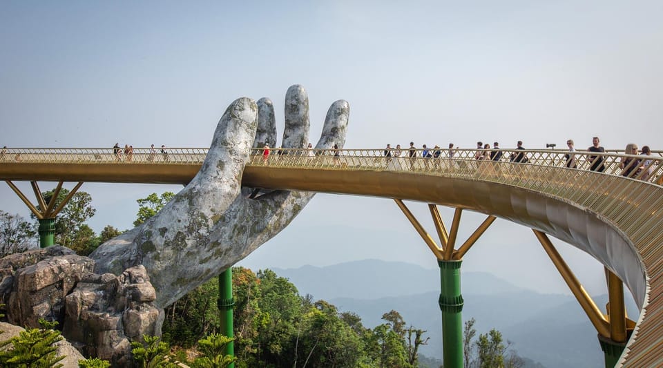 Da Nang: Ba Na Hills Entry with Cable Car and Lunch Option - Golden Bridge: timing your photos with the right expectation