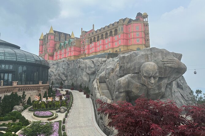 DA NANG Ba Na Hills, Golden Bridge & Cable Cars PRIVATE TOUR - Second cable car to Ba Na Peak (1500 m): Lunar Castle and Eclipse Square