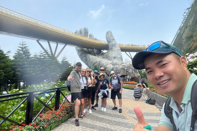 DA NANG Ba Na Hills, Golden Bridge & Cable Cars PRIVATE TOUR - Coming down and grabbing iconic city photos