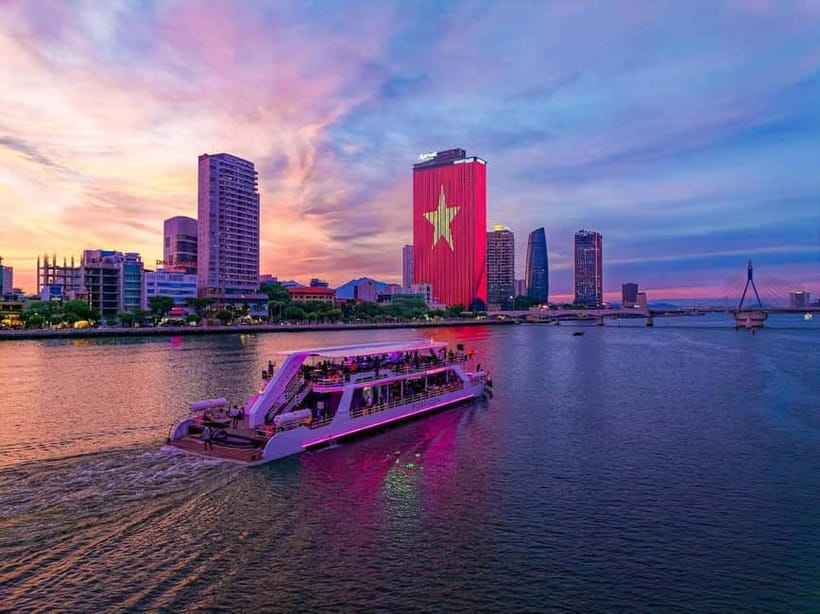 Da Nang: Experience a Magical Sunset Dinner Cruise in DN Bay - Entering Poseidon Cruise: The vibe starts before sunset
