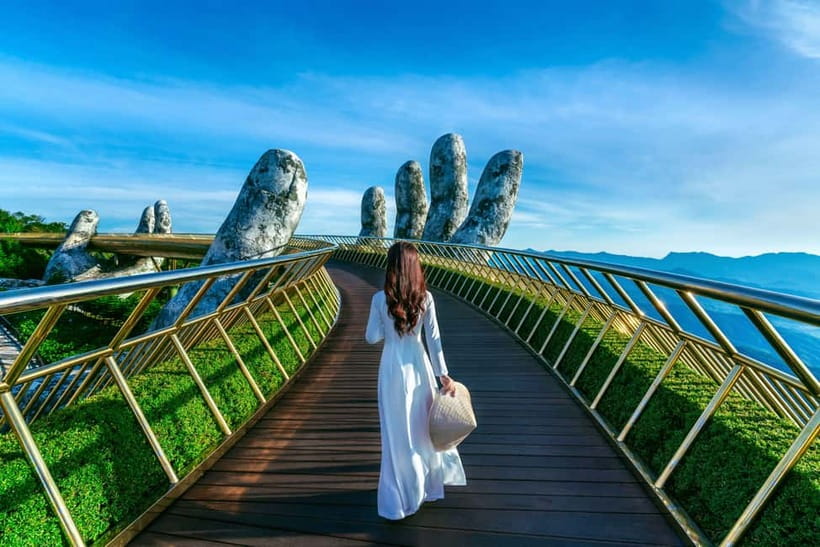 Da Nang: Golden Bridge, Marble Mt, Am Phu Cave & Lady Buddha - Linh Ung Pagoda on Monkey Mountain: faith with sea views