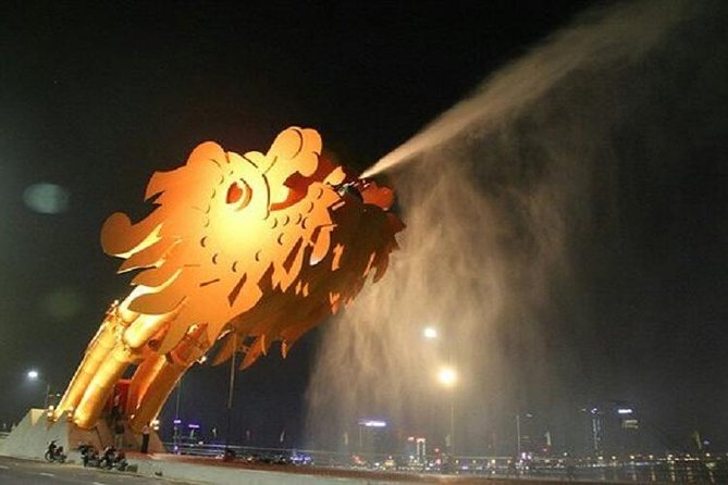 Da Nang Night Motorbike Tour & River Cruise Riding By Lady Rider - Dragon Bridge After Dark: The Show-Or-Photo Decision