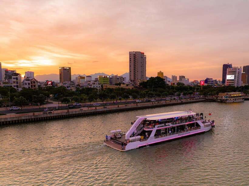 Da Nang: Poseidon Cruise with Dinner and Dragon Bridge Show - Poseidon onboard feel: decks, music, and the view from your seat