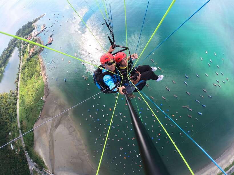 Da Nang Private paragliding experience on Monkey Mountain - Monkey Mountain Takeoff: From Buu Dai Son Temple to the Go-Spot in the Sky