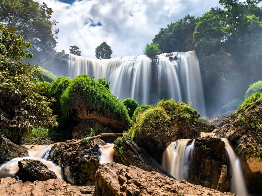 Dalat: Best of the Countryside Tour in a Private Car - Elephant Falls: roaring water, caves, and Linh An Pagoda