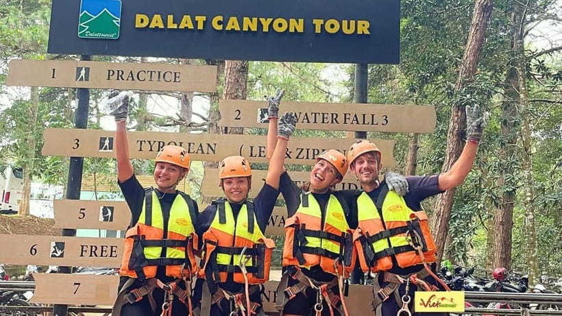 Dalat: Canyoning Extreme Adventure Vietnam - River Time: Lazy-River Swimming and Water Sliding