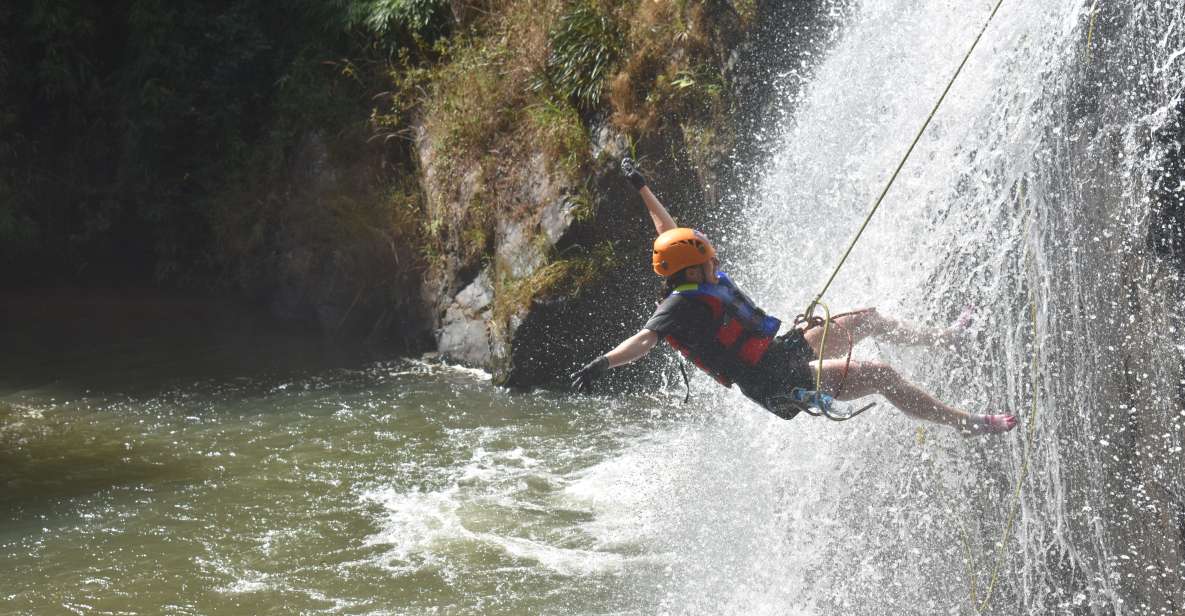 Dalat: Extreme Canyoning Adventure - The Abseils: Dry Cliff 18m, Then Wet Waterfall 25m