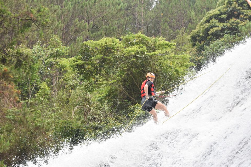 Dalat: Extreme Canyoning Adventure - The 100-meter Zipline: Fast Forest Views