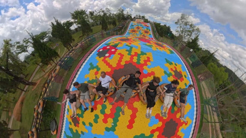 Dalat Go Kart - Mongo Land - Countryside Small Group Tour - Mongo Land: quirky photo zones and a real choice about the animals