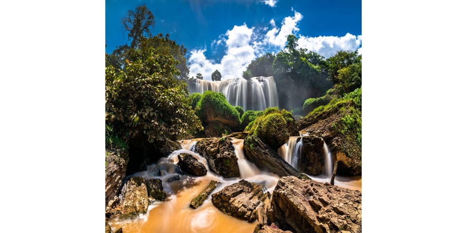 Dalat Group Easy Rider - Elephant Fall-Pagoda-Weasel Coffee… - Linh Ẩn Pagoda and the Elephant Waterfall stair views
