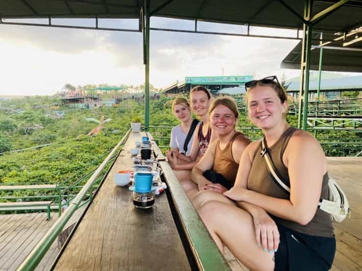 Dalat Group Easy Rider - Elephant Fall-Pagoda-Weasel Coffee… - Cricket farm stop: fried cricket and rice wine
