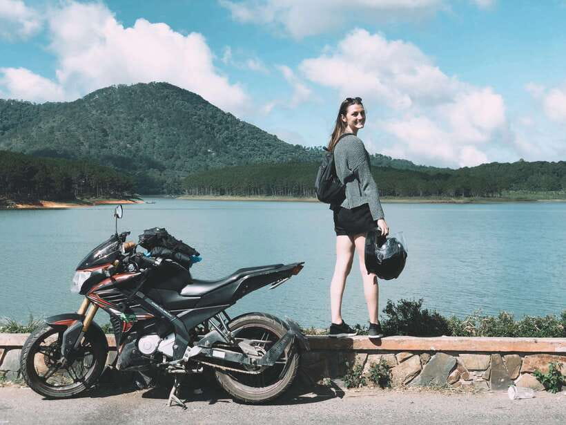 Dalat: MOTORBIKE TOUR TO PONGOUR FALLS- SILK- COFFEE FARM - Stop-by-stop: Elephant Waterfalls, a temple beside the roar, and a cave peek