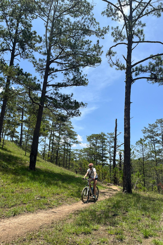 Dalat mountain biking tour - The technical section on the North Love route: where helmets earn their keep