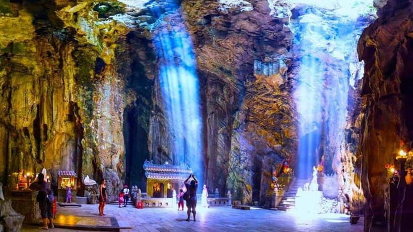 DaNang/HA: Lady Buddha, Marble Mountain & Am Phu Caves Tour - Linh Ung Pagoda on Son Tra: a calm start before the stairs