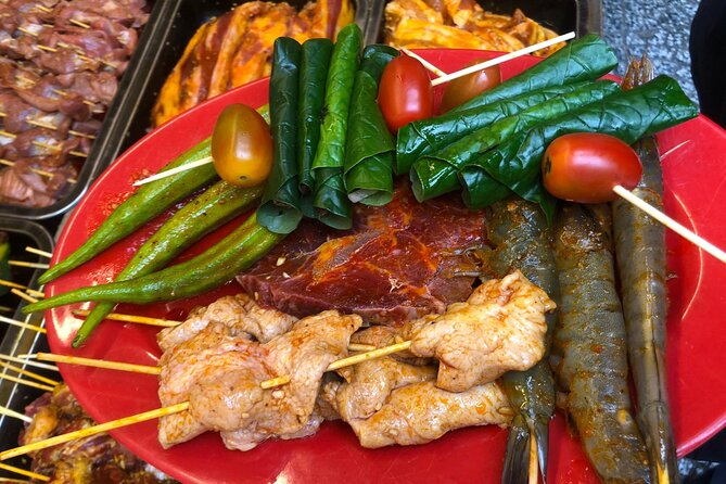 Dining Delights - Vintage Vespa Tour in Saigon - District 5 BBQ & seafood: the all-you-can-eat payoff