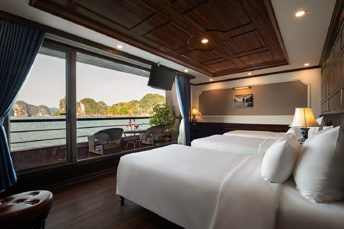 Doris Cruise 5 star cruise 2 days visiting Halong Bay Lan Ha Bay private balcony - Meals, cooking class, and the onboard extras that add up