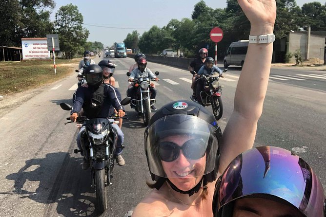 Easy Rider From Hue Da Nang Hoi An Via Hai Van Pass With Mister T - Stop 1: Thanh Toan Bridge and the calm start from Hue