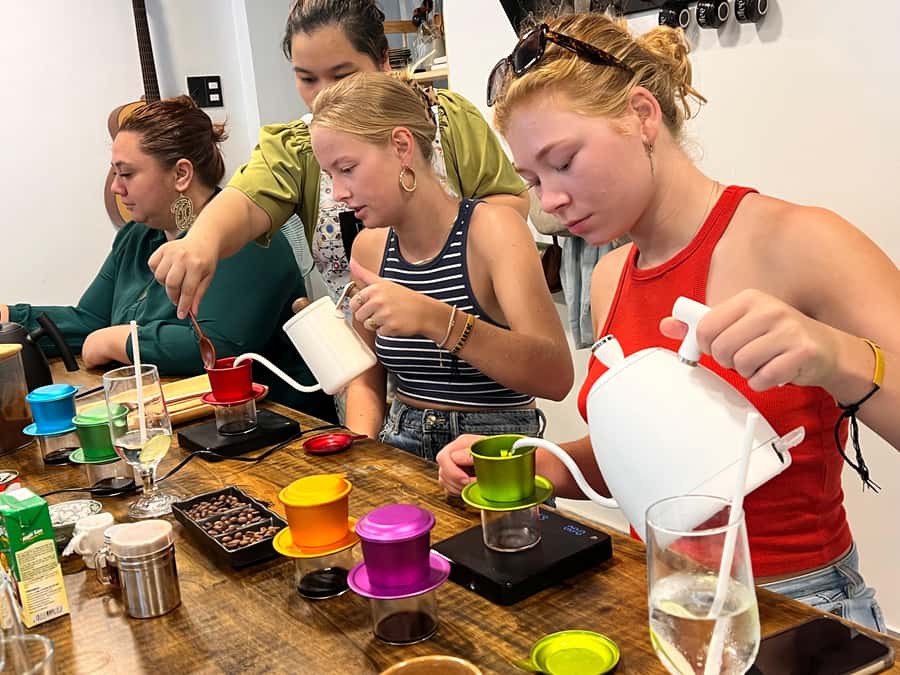 Egg coffee & Course on 4 traditional types of Viet coffee - The Traditional Drip Method: Technique That Makes the Flavor