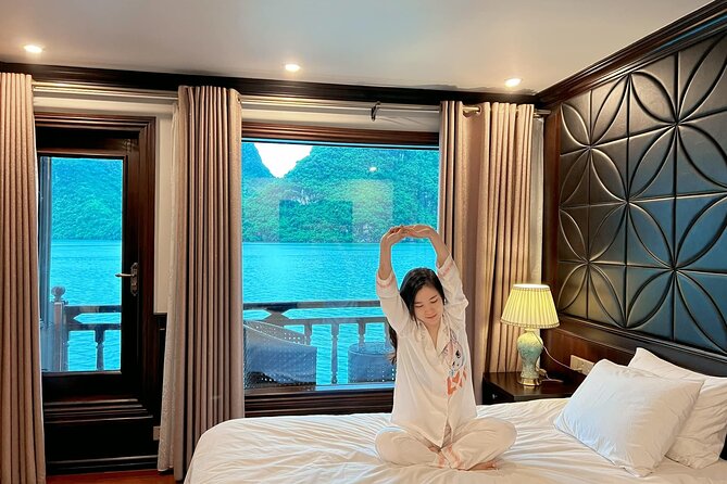 Erina Cruise Lan Ha Bay Halong Bay 3 days 2 nights depart from Hanoi Old Quarter - Day 3: Dark & Bright Cave by tender, then a short finale on Ha Long Bay