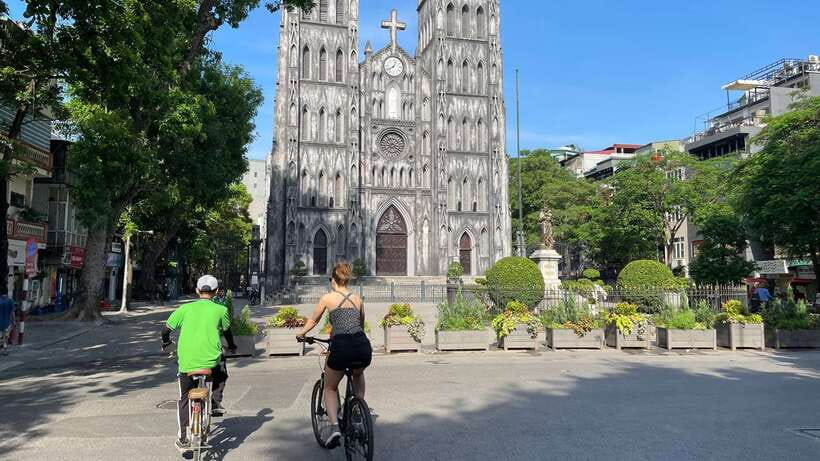 Explore Hanoi Old City By Cycling Tour With Small Groups - B-52 Lake and the Ba Dinh Square area: history from the street
