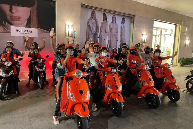 Female Riders Vespa Night Street Food + Train Street food 4 Hours - Stop 4 at Hồ Trúc Bạch: pho cuốn and other rolled/stacked favorites